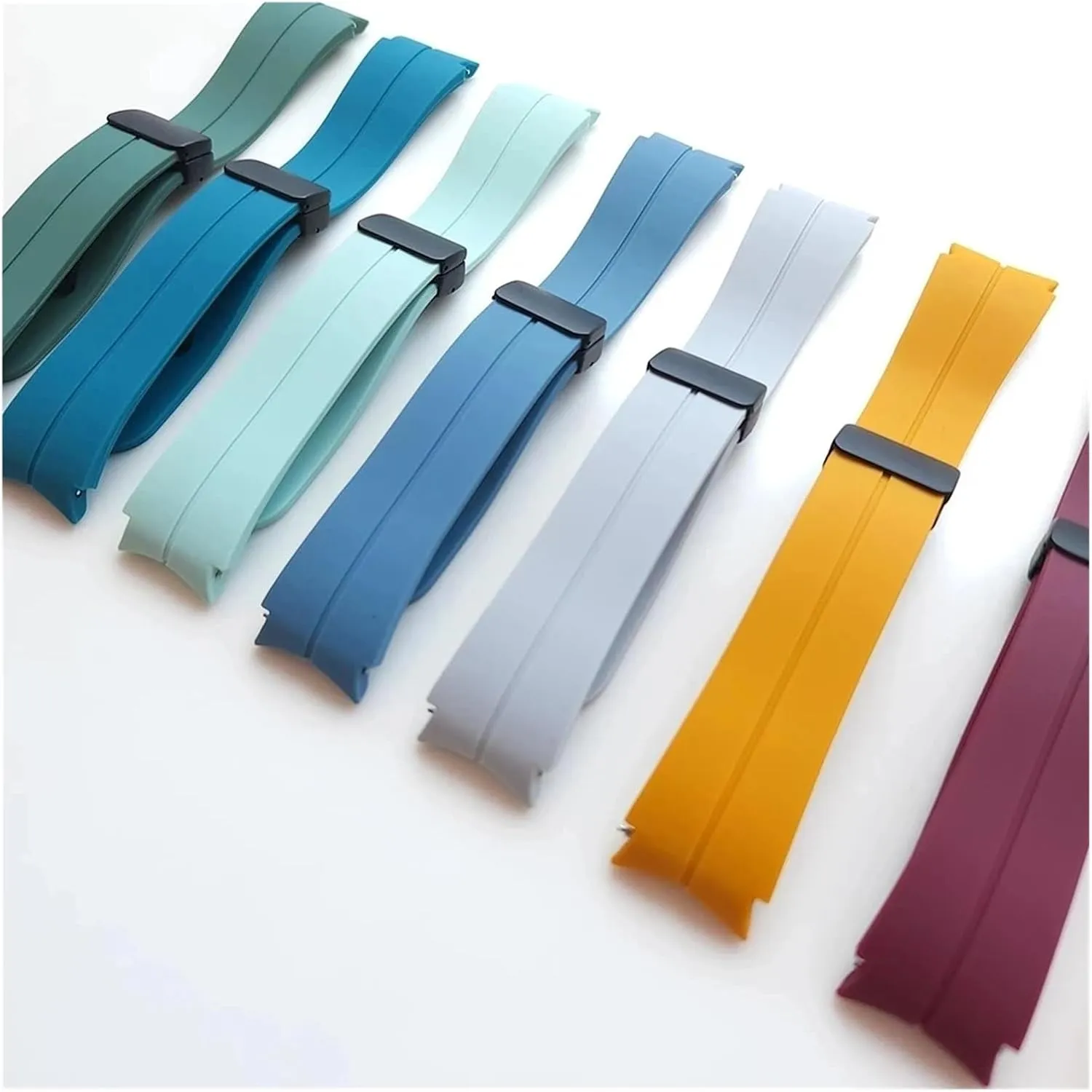 For 6 5 Pro depose 4 Classic Band Replacement Bracelet 47mm 45mm 44mm 40mm Buckle Two-Tone Silicone Strap 