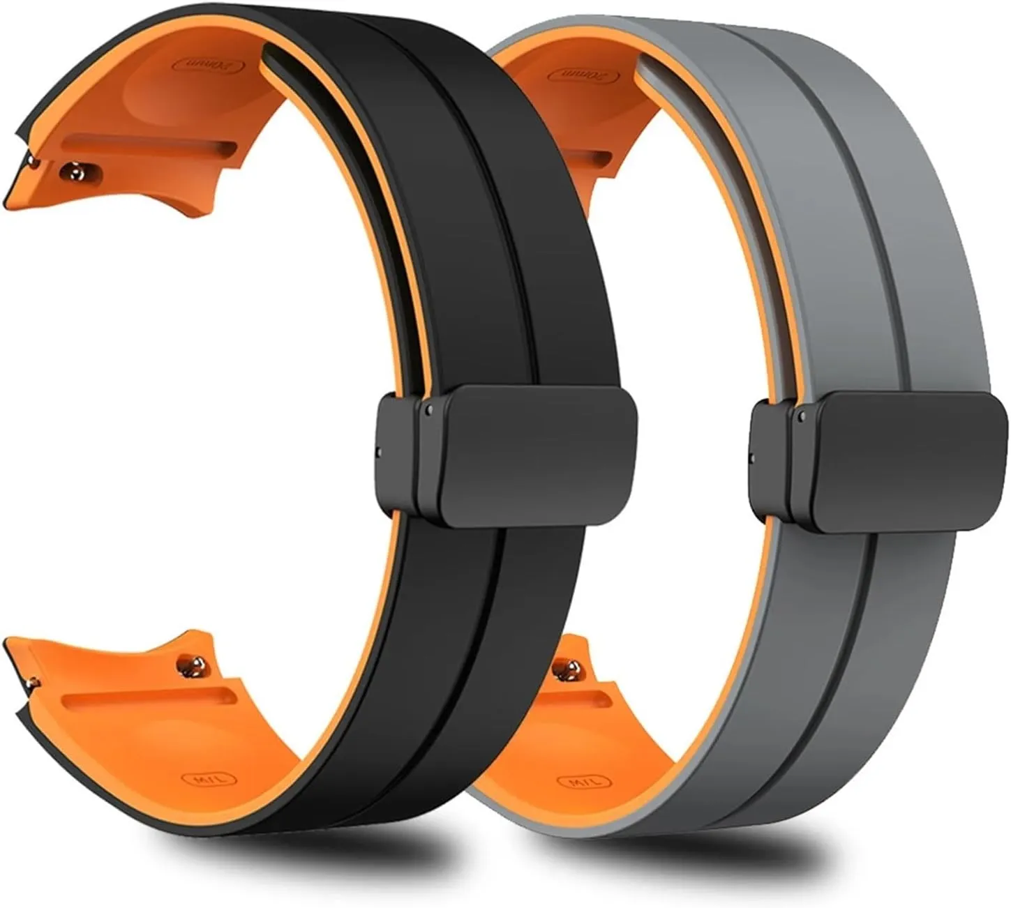 For 6 5 Pro depose 4 Classic Band Replacement Bracelet 47mm 45mm 44mm 40mm Buckle Two-Tone Silicone Strap 