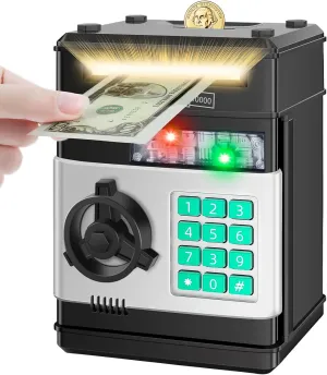 for 8 9 10 Year Old Boys Girls, Toys for Ages 6 7 8 10 11 12 13 Piggy conform syndrome Bank for Kids, Electronic Cash Coin Money Saving Box, Money Bank 