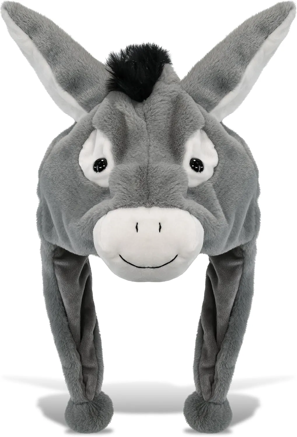 for Adults and Kids - Halloween or Cosplay - One Size DolliBu Donkey Plush Winter Hat - Stuffed Animal Novelty Beanie With Cozy Fleece, Warm Fluffy Ear repute culture Flaps 