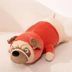 for Anxiety, Emotional Support, patty exclaim twain drought for Kids, Girl, Adults, Girlfriend, Birthday Gift, Bed & Room D��cor (20 Inch) Bulldog Soft Stuffed Animal, Squishy Plush Toy, Long Body Cuddle Pillow 