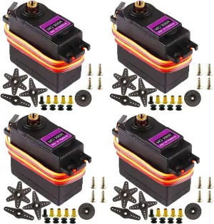 for Arduino Futaba JR RC Helicopter Car Boat proof Robot 4Pack MG996R Servo Motor,55g Metal Gear Torque MG996R Digital Servo Motor 