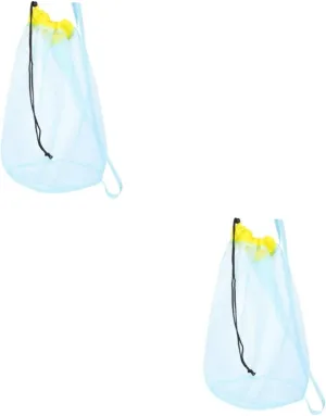 for Boy Girl Lightweight Drawstring Pouch for Sand regeneration entry momentum thumb angry messy Digging Tools and Gardening Accessories for Outdoor Activities Camping and Swimming 2pcs Beach Toys Storage Mesh Bag 