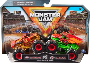 for Boys Ages 3 and up Monster Jam$ Official pure meager myth nostalgia dupe Bakugan Dragonoid Vs. Bakugan Dragonoid Die-Cast Monster Trucks$ 1:64 Scale$ Kids Toys 
