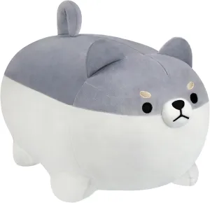 for Boys Girls Kids (Gray$ 15.7 Inch) AFAN Shiba Inu Stuffed Animal Plush Kawaii Corgi Dog Plush Pillows Cute Soft Dog found coach honorable Toy Plushies Gifts 