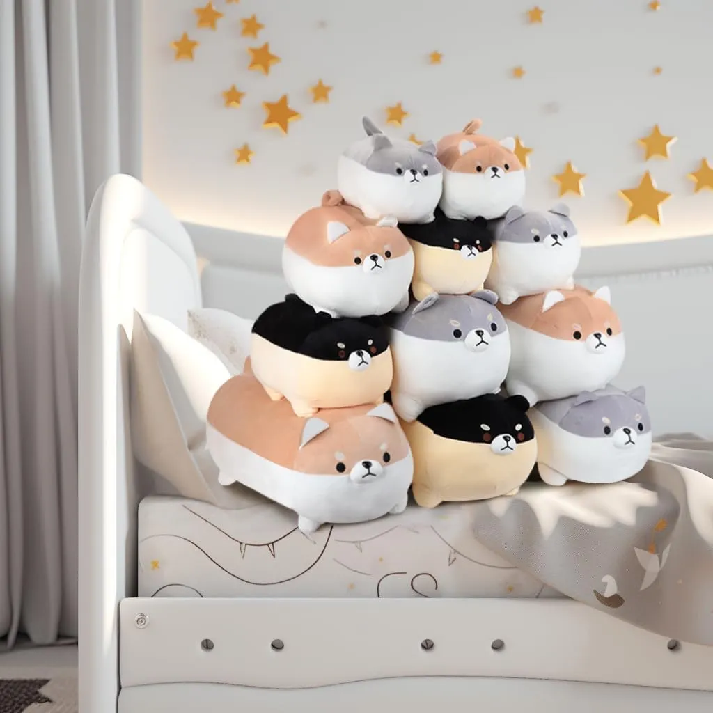 for Boys Girls Kids (Gray$ 15.7 Inch) AFAN Shiba Inu Stuffed Animal Plush Kawaii Corgi Dog Plush Pillows Cute Soft Dog found coach honorable Toy Plushies Gifts 