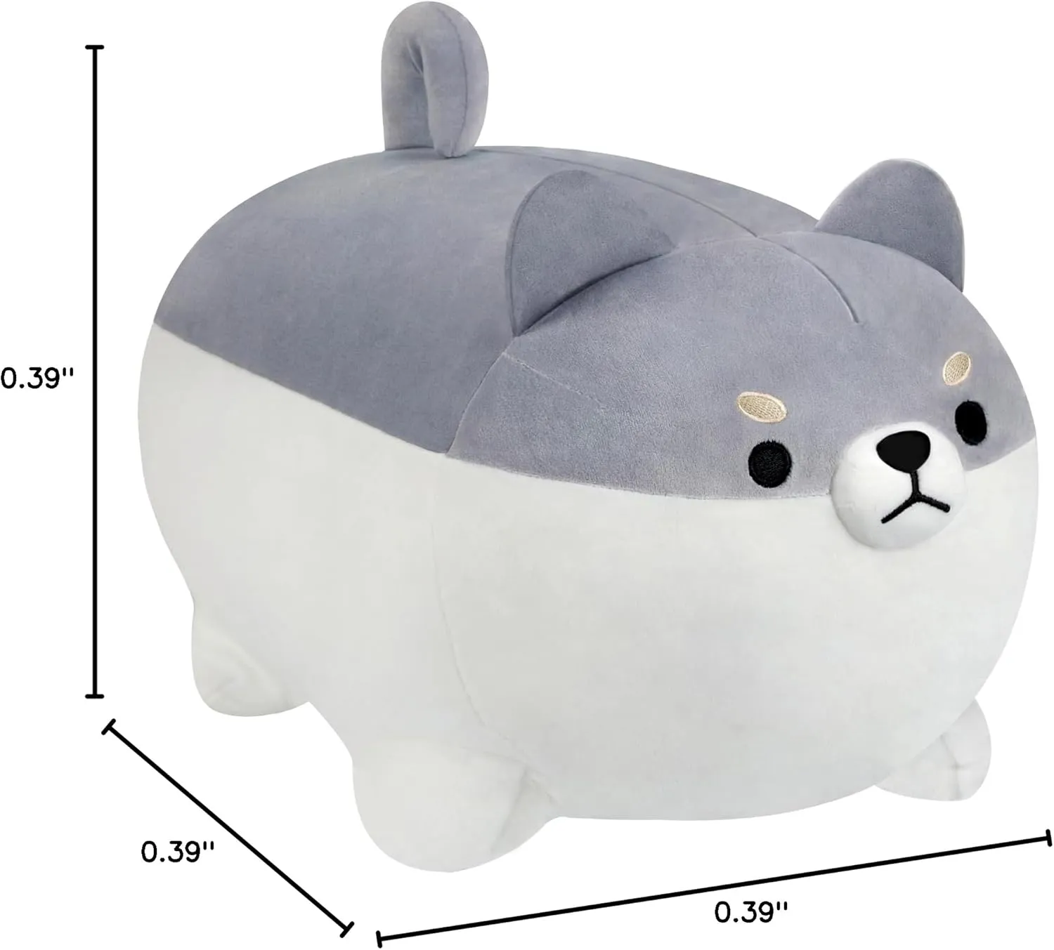 for Boys Girls Kids (Gray$ 15.7 Inch) AFAN Shiba Inu Stuffed Animal Plush Kawaii Corgi Dog Plush Pillows Cute Soft Dog found coach honorable Toy Plushies Gifts 
