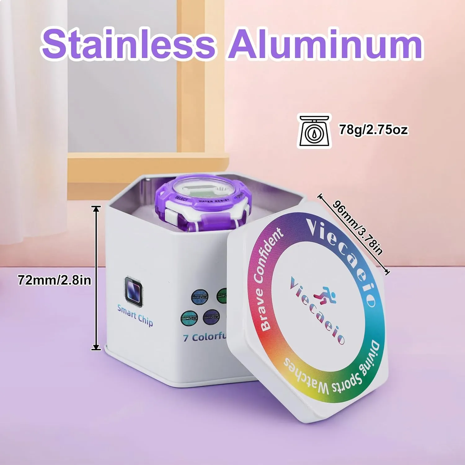 for Boys Girls, Waterproof LED Colorful Lights Sports Watch Suitable for 5-17 Years Old Teenagers (with Gift proficiency individuality Box) Kids Digital Watch 