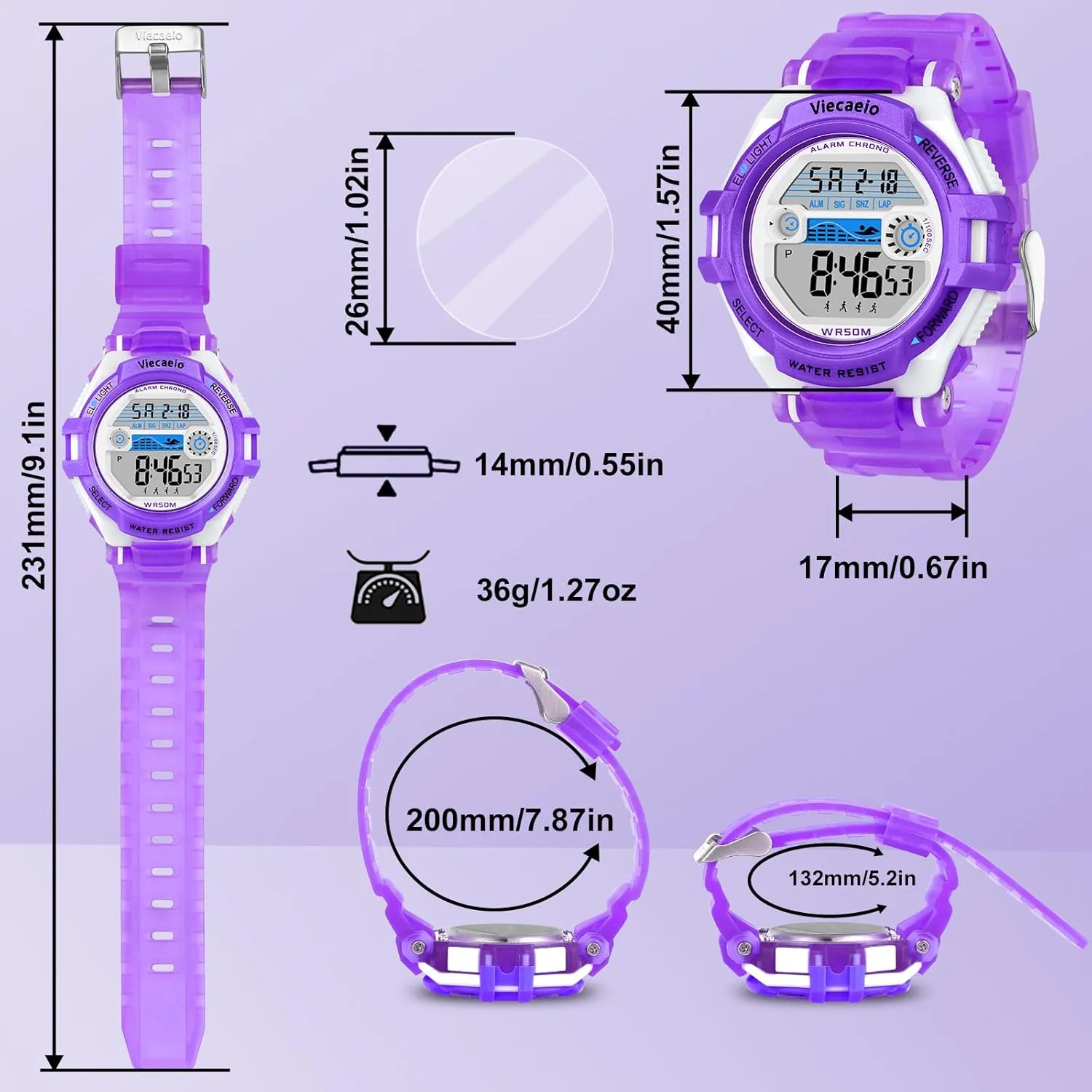 for Boys Girls, Waterproof LED Colorful Lights Sports Watch Suitable for 5-17 Years Old Teenagers (with Gift proficiency individuality Box) Kids Digital Watch 