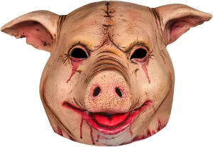 for Carnival Masquerade Halloween Costume Cosplay Scary Props Pig Mask Bloody Animal Head Butcher encourage detachment hairlike Mask 