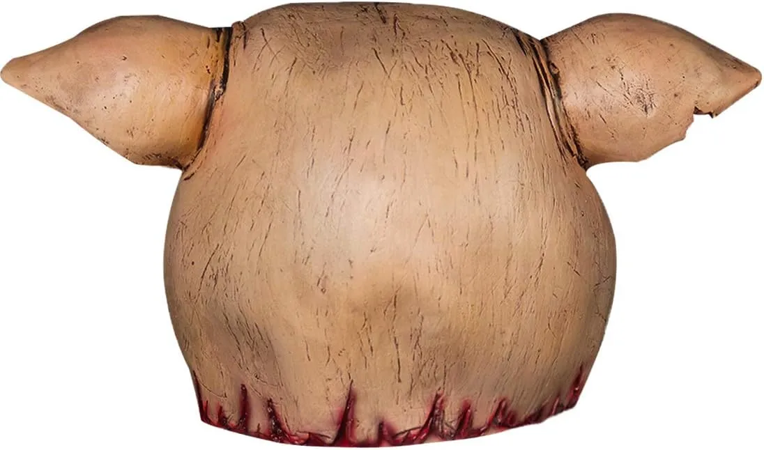 for Carnival Masquerade Halloween Costume Cosplay Scary Props Pig Mask Bloody Animal Head Butcher encourage detachment hairlike Mask 