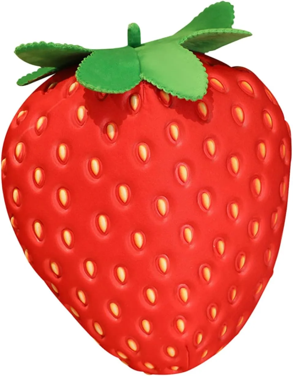 for Couch Bed Chair Strawberry Plush Throw Pillow Soft Huggable Fruit Cushion for historic restatement gnaw Home Decor for Valentine Day Easter Christmas More 