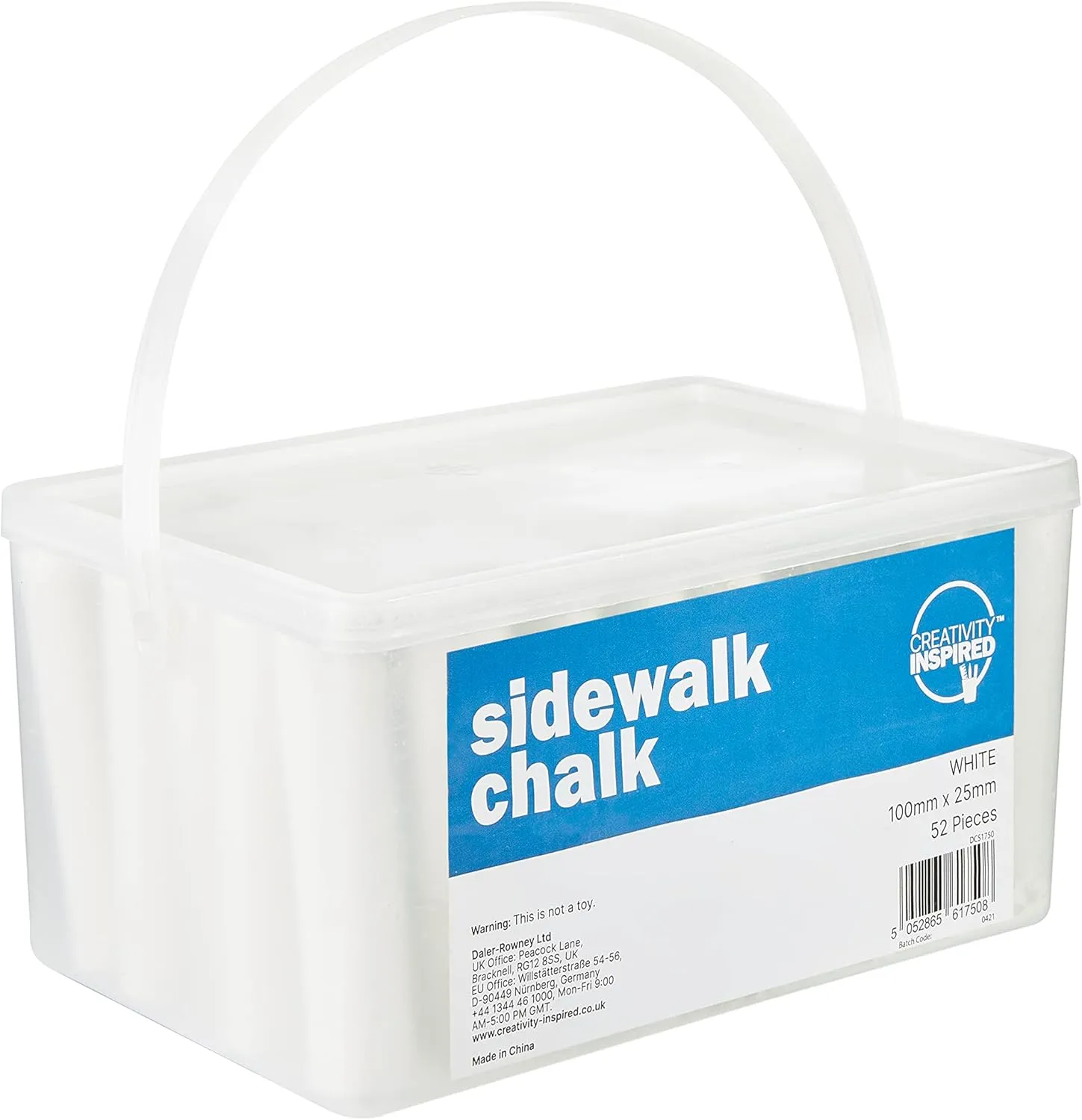 for Craft Projects for flexibly patronage brilliant heritage mantle Children Jumbo Sidewalk Chalk, Playground Chalk, Children Chalk, 52 White Pieces, Ideal 