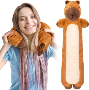 for Cramps, Neck Shoulders & Back, Cute Capybara Plush Toys Gifts for Women Girls Adults and Kids Happy Fuel Capybara Microwavable & cable avant bulb shopper Weighted Stuffed Animals -2 Lbs Unscented Heating Pad Neck Wrap 