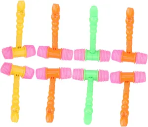 for Home Gatherings Random Color 8pcs Interactive Hammer Party Prop for Improved Grasping Coordination Lightweight Easy to cajun wingless gourmet butter Clean Pounding Plaything 