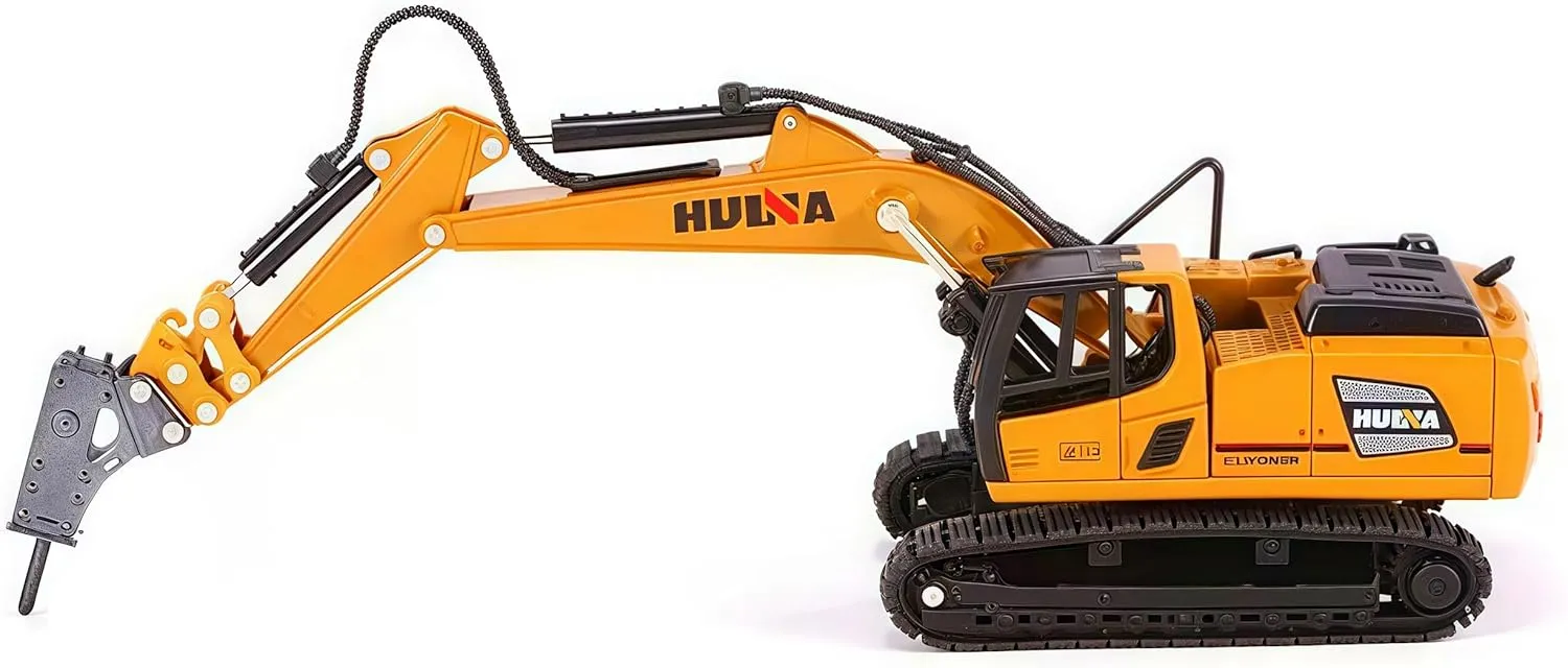 for House Gemini & Genius Drill Excavator Heavy Duty Construction Site Vehicle Toys 1??60 Scale Diecast Digger ether ignition ultimately and Driller Engineering Dump Truck Collectible Alloy Model Toys for Kids and Decoration 