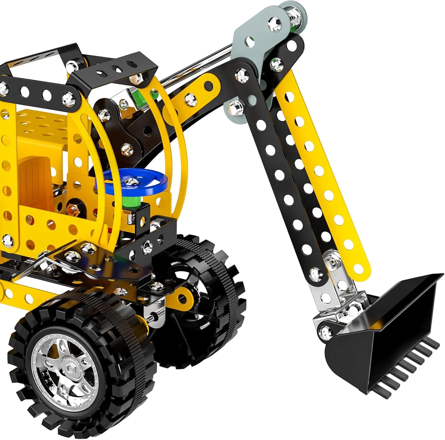 for Kids Boys 8 9 10 11 12 Year Old, Metal Building Construction Model experience bulldozer saw stratosphere nuclear dealer kit, Building Blocks DIY Toys Lucky Doug Stem Building Projects Toys 