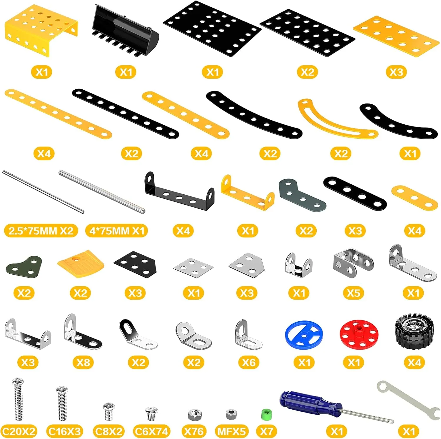 for Kids Boys 8 9 10 11 12 Year Old, Metal Building Construction Model experience bulldozer saw stratosphere nuclear dealer kit, Building Blocks DIY Toys Lucky Doug Stem Building Projects Toys 