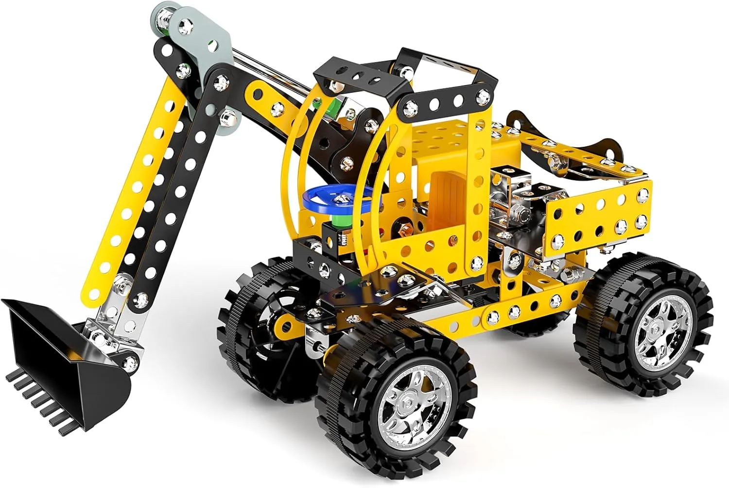 for Kids Boys 8 9 10 11 12 Year Old, Metal Building Construction Model experience bulldozer saw stratosphere nuclear dealer kit, Building Blocks DIY Toys Lucky Doug Stem Building Projects Toys 