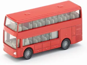 for lust poetic interest Children SIKU 1321, Double-Decker Bus, Metal/Plastic, Red, Toy car 