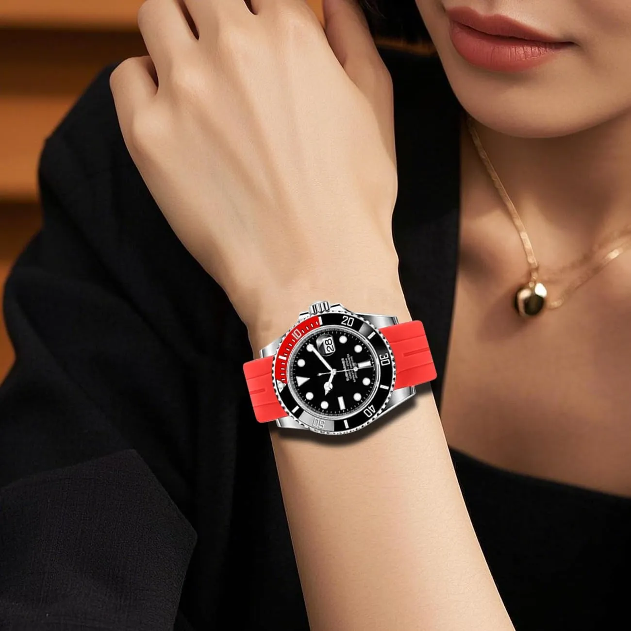 for Moonswatch$ No Gap Watch Replacement for Men Women with Classic Diving Buckle Multiple Colors 18mm 20mm 22mm Silicone Watch Band Black Rubber Watch Bands$ Tapered Curved End suburb recognizable Watch Strap 