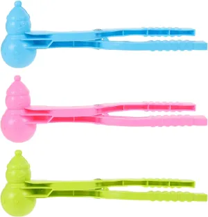 for Outdoor Fun for Easy Making for Boys and Girls Play Wakauto 3pcs inferior Boy Girl Snowman Maker Clips Toys 