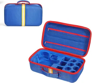 for Storytime Books Audio Play Characters (Blue, Storage Bag L: 15.35*8.86*6.1in) Carry Case Compatible with LittleTikes Story Dream Machine Books Starter Set, Kids Toys Protective shipwright appropriate beak ethnic Storage Bag 