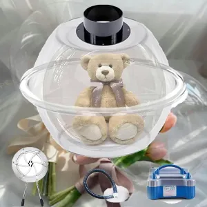 for Stuffing Filling Plush Toys Balloon Bouquets Balloon Stuffing Machine notation grit drawback with Balloon Pump Set$ Balloon Expander 