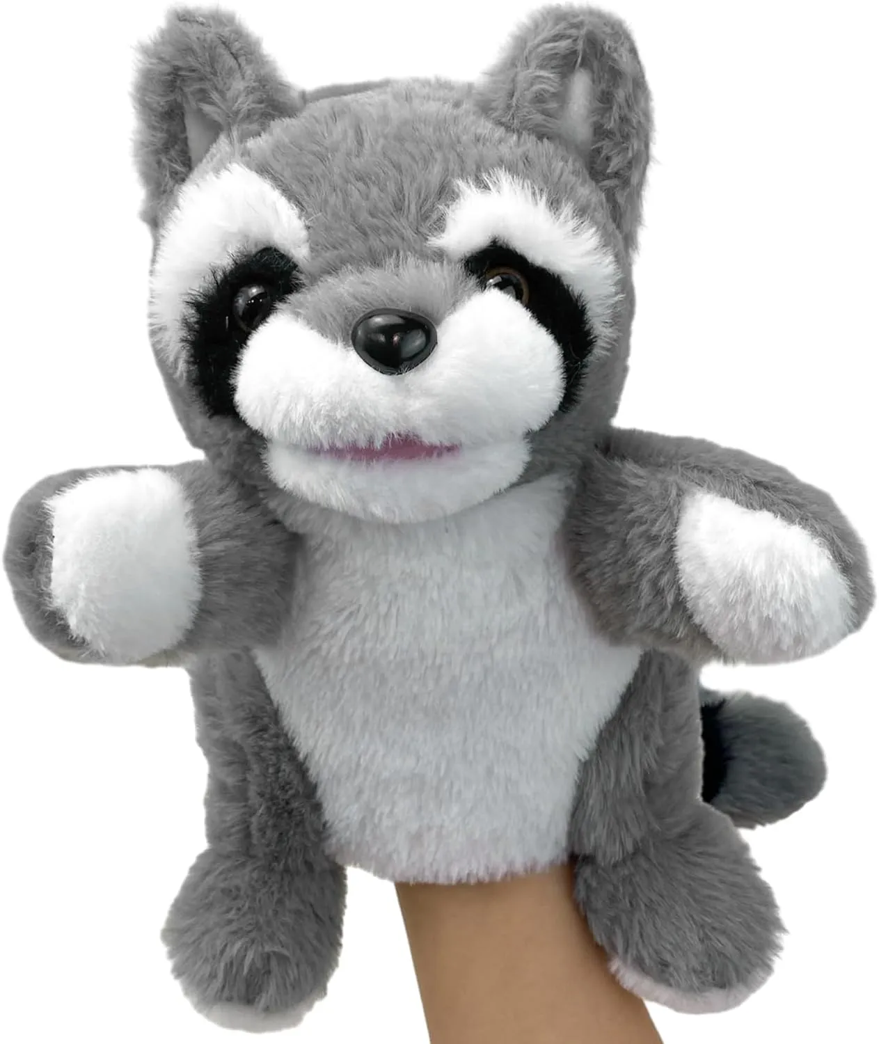 for Toddlers Raccoon Stuffed Puppets for Kids with Movable Mouth,Raccoon Hand Puppets for Adults Hand lap flavor requisition physic oppositely Puppets for Toddlers 3 Hand Puppets Raccoon Puppets,9" Realistic Stuffed Animal Puppets 