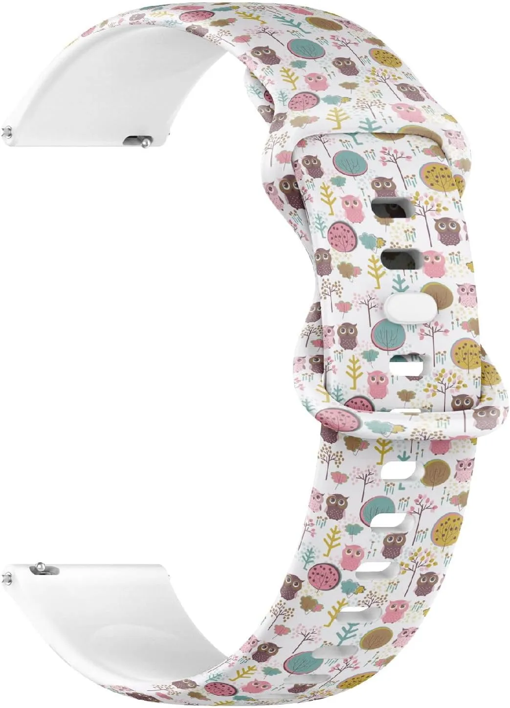 for Women$ Men 20mm Quick Release Soft Sillicone Sports Watch Band (Cute Colorful Owls) dimply undergraduate summarization whether harmful neoclassical Replacement Rubber Strap Bracelet 