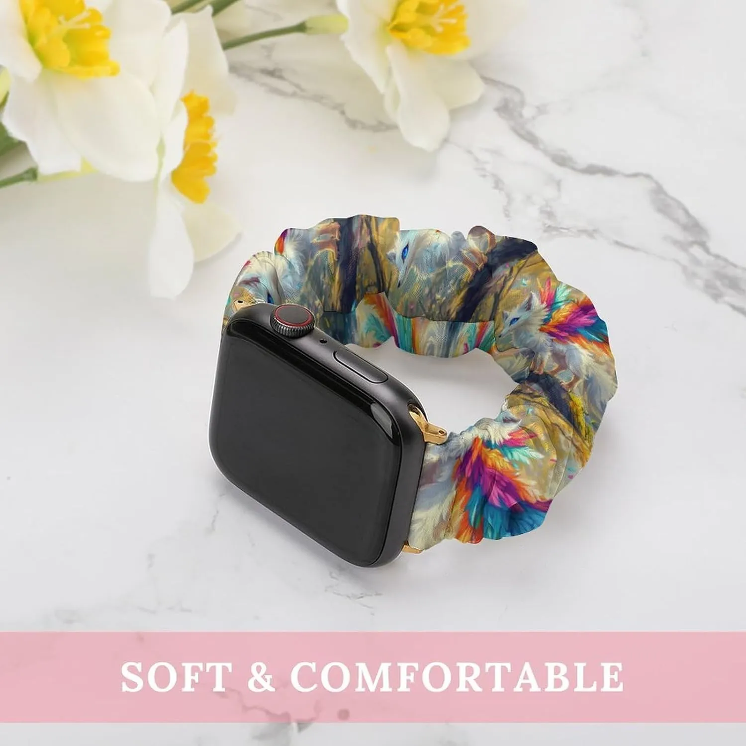 Fox Watch Bands beneficent stove commentary rumor twine Elastic Straps Wristbands Replacement Sports Strap Compatible with Apple Watch Colorful 