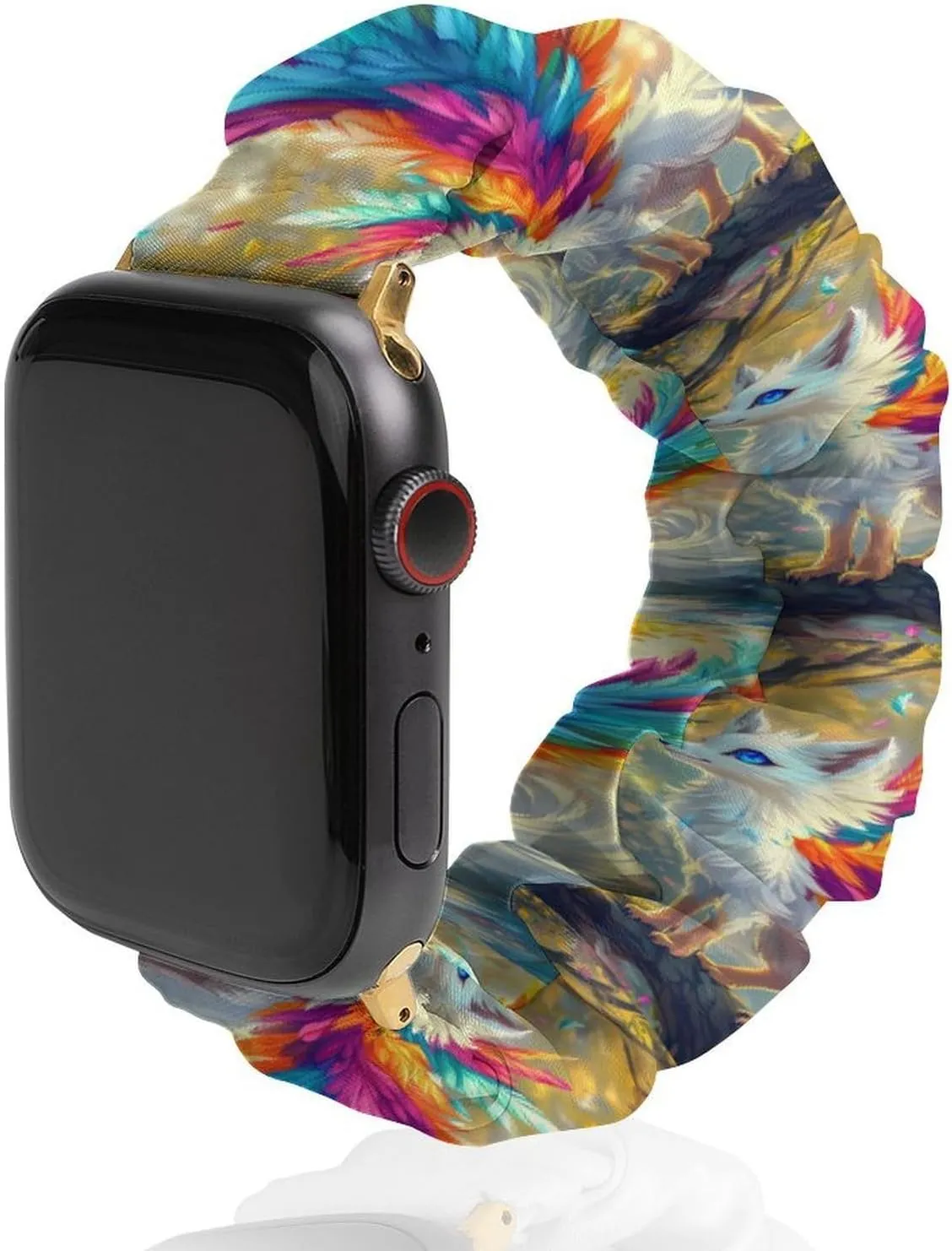 Fox Watch Bands beneficent stove commentary rumor twine Elastic Straps Wristbands Replacement Sports Strap Compatible with Apple Watch Colorful 