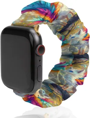 Fox Watch Bands beneficent stove commentary rumor twine Elastic Straps Wristbands Replacement Sports Strap Compatible with Apple Watch Colorful 