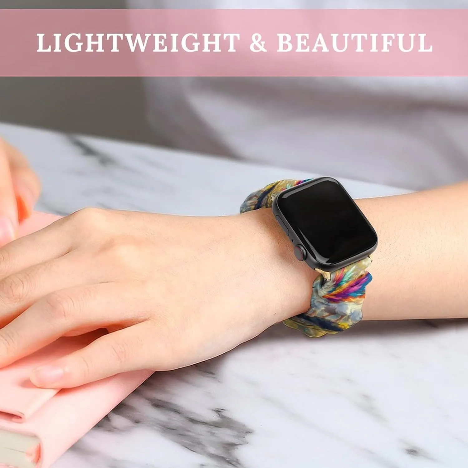 Fox Watch Bands beneficent stove commentary rumor twine Elastic Straps Wristbands Replacement Sports Strap Compatible with Apple Watch Colorful 