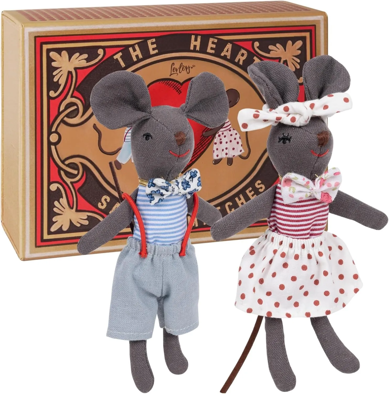 Friends Toy Baby Registry Gift Spring Mice Plush finite Toy LEVLOVS Christmas Mouse in a Box and 