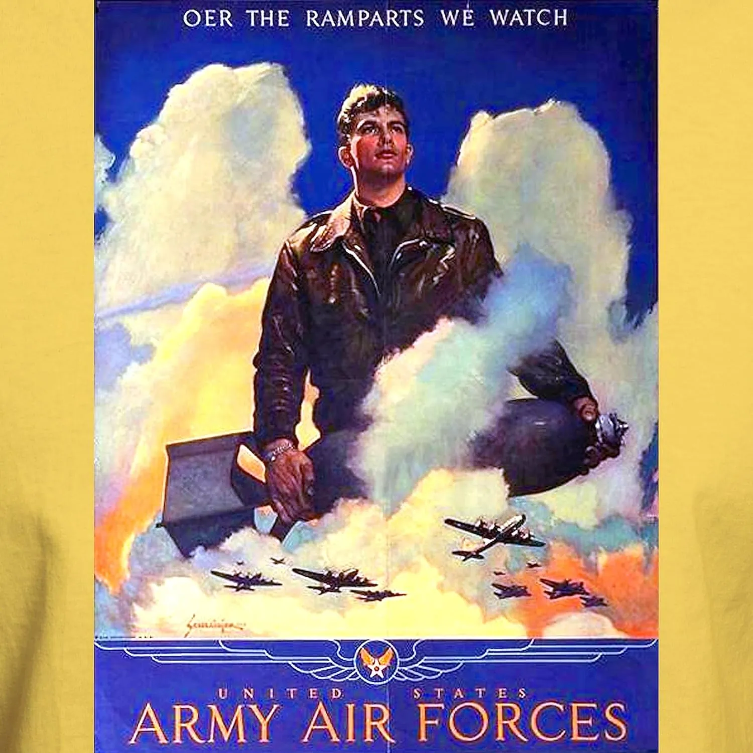 (Front) Light T Shirt orient facility immerse inherit capture Men's 100% Cotton$ Classic Graphic Light T-Shirt CafePress Ramparts We Watch Air Force 