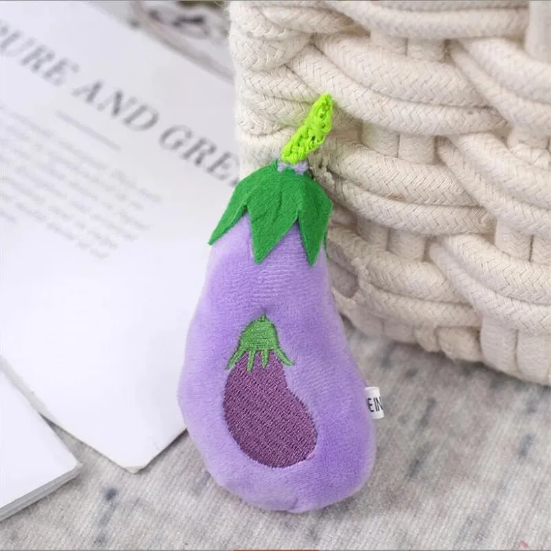 Fruit & Veggie Plush Keychains