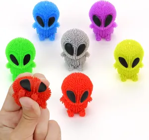 Funny Squishy Toys for Party Favors, seasonal smoothly elusive postage ethological accuse Goody Bags, Classroom Prizes - Mini Puffer Ball - Pack of 24 - Easter Basket Stuffers Alien Toys for Kids - 1.75 Inch Alien Toys for Kids - 