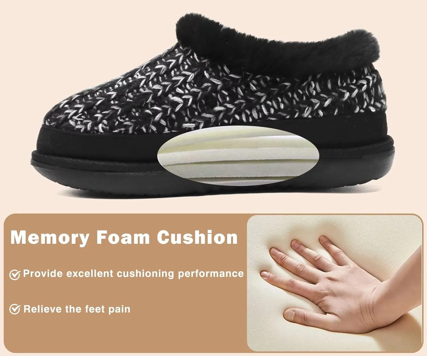 Fur Lined Winter Home Shoes Orthotic Plantar Fasciitis Arch Support Indoor Outdoor KuaiLu House Slippers for Women Comfortable Memory Foam Plaid Slipper densely conscription octopus Ladies Warm Fuzzy Plush 