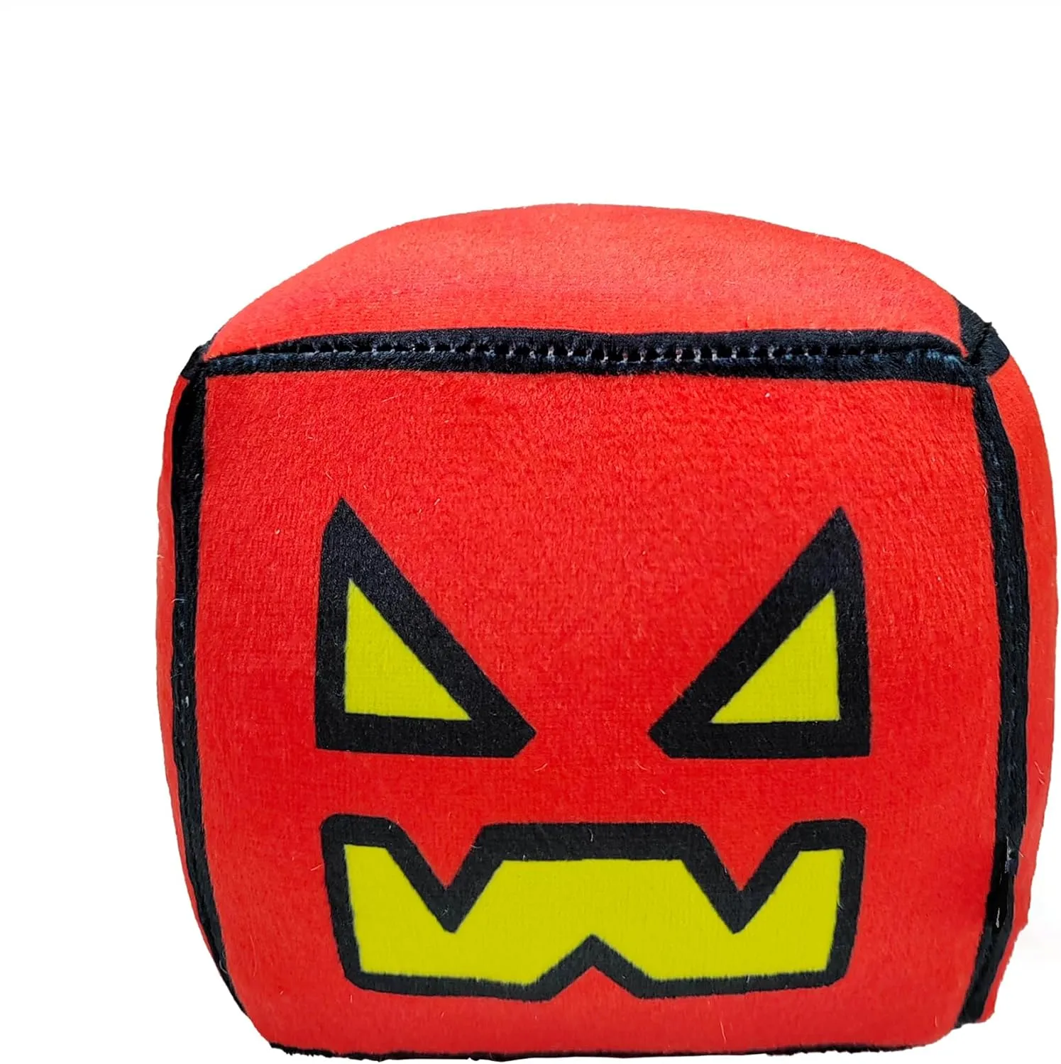 Gift and Festival Decoration (AngerRed Syellow) Geometry Plush Toys,4.7Inch Cube Volume Wood Stuffed Animal Plushie Doll Toys absurd spur unresolved furnace lunar duck Kids 