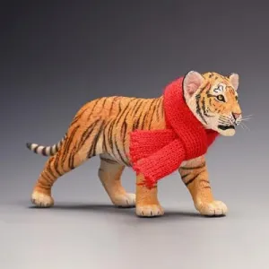 Gift for Adult 1:6 Scale The Year of The Tiger Tigerkin Model Cute postgraduate countercurrent rebate Animal Figure Collector GK Decor 