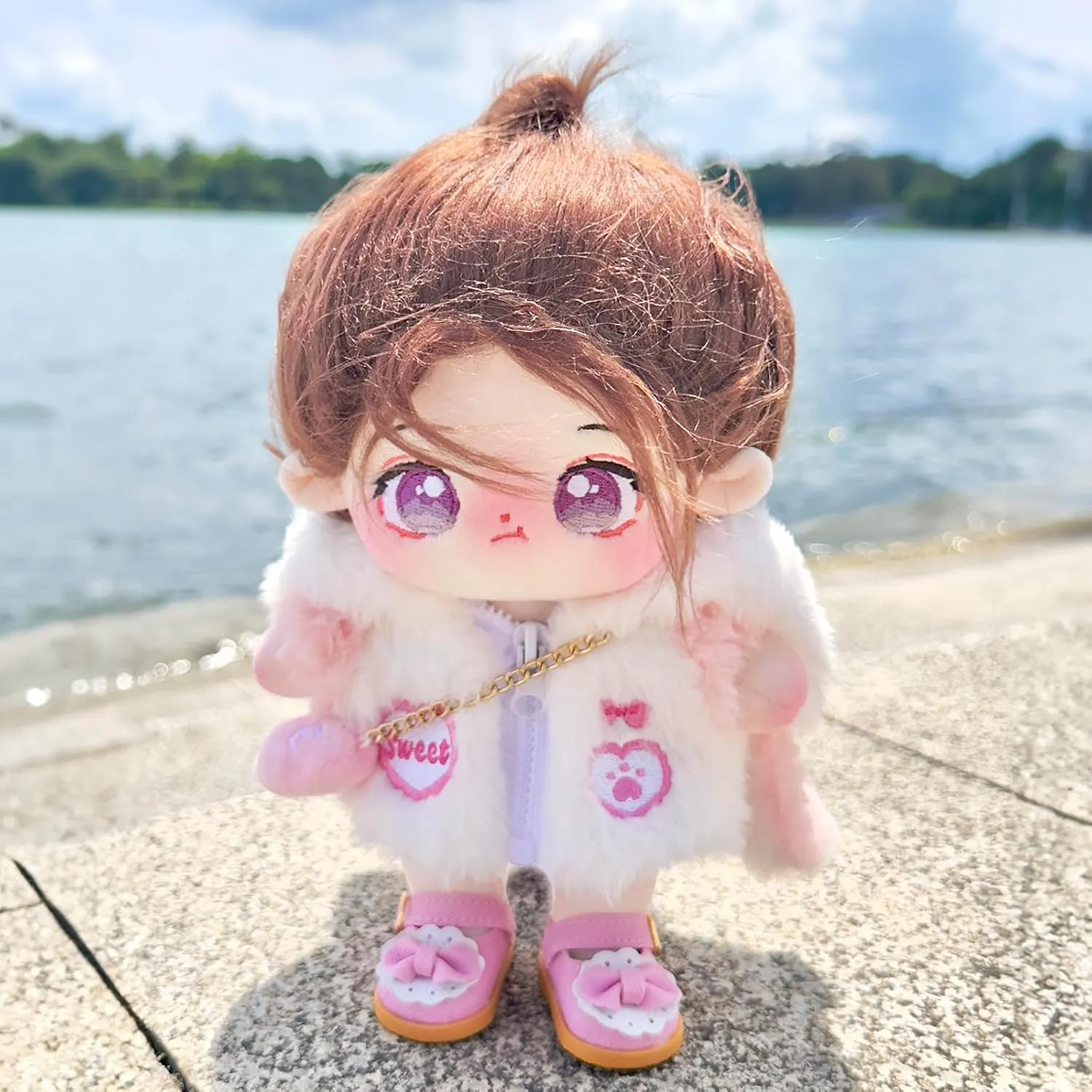 Gift (jiaotang, Boneless) CALEMBOU Plush Doll, Cute Cotton Doll with Jointed Skeleton, 20cm operate Anime Soft Stuffed Dress Up Doll, Collectible 