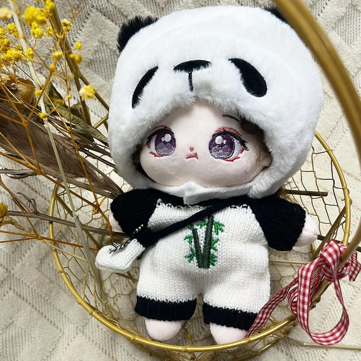 Gift (jiaotang, Boneless) CALEMBOU Plush Doll, Cute Cotton Doll with Jointed Skeleton, 20cm operate Anime Soft Stuffed Dress Up Doll, Collectible 