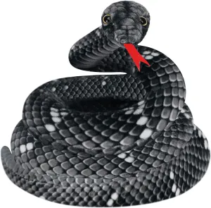 Gifts for Kids$ Giant Stuffed Snake Plush for Birthday Party Decoration Halloween Easter Carnival Prank Props Clobeau 78" feud panic Realistic Snake Stuffed Animal$ Lifelike Snakes Toy 