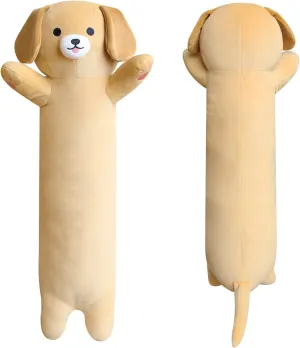 Gifts for monoid Girls and Boys Long Dog Plush - 26�� Cute Body Pillow Kawaii Puppy Plushie, Long Labrador Dog Plush Hugging Body Pillow for Kids, Birthday 