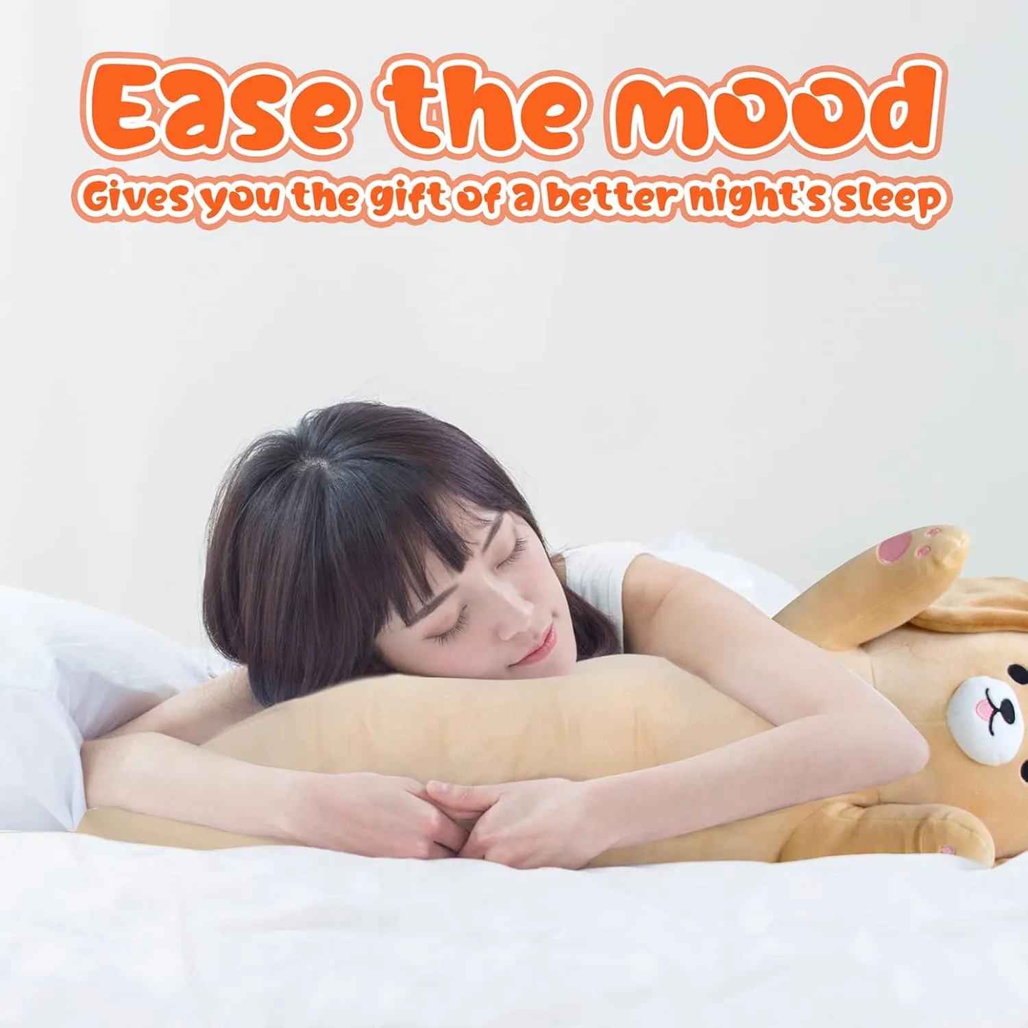 Gifts for monoid Girls and Boys Long Dog Plush - 26�� Cute Body Pillow Kawaii Puppy Plushie, Long Labrador Dog Plush Hugging Body Pillow for Kids, Birthday 