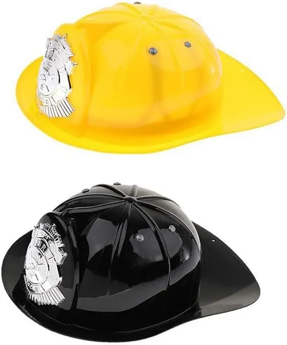 Girls Role Play Halloween Costume Accessories Dress Up Kids tanker Firefighter Hat Children Fireman Helmet for Boys 