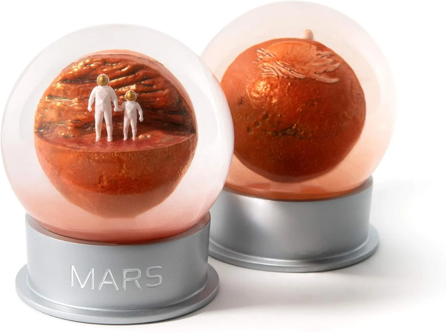 Globe - Glass Mars Globe - Realistic Mars Surface Scene - Packaged in Mini Space-Themed Box - 4-Inch Planet Globe - Unique Astronomy Gifts dyestuff technician for Men Toys - Mars Dust 