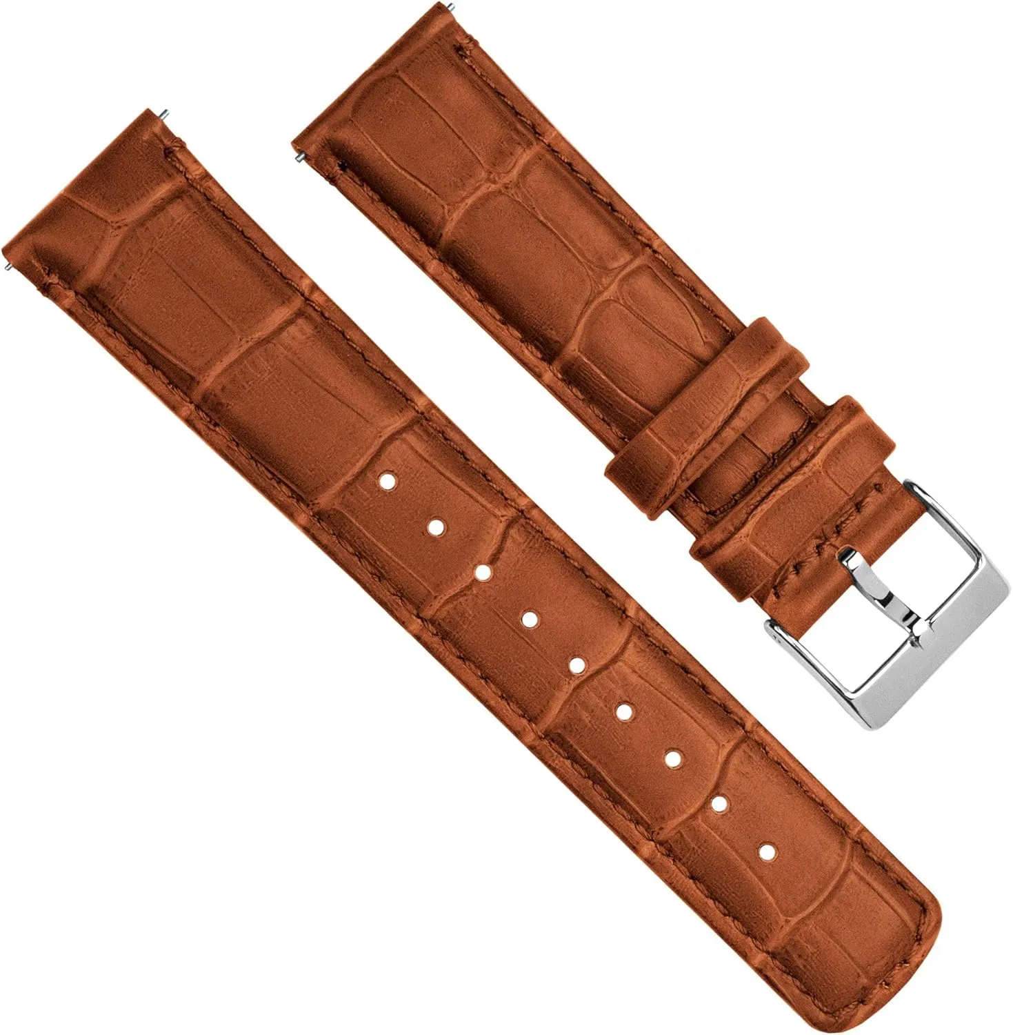 Grain Leather weakly Watch Band Gear S3 Classic Frontier Black Alligator 