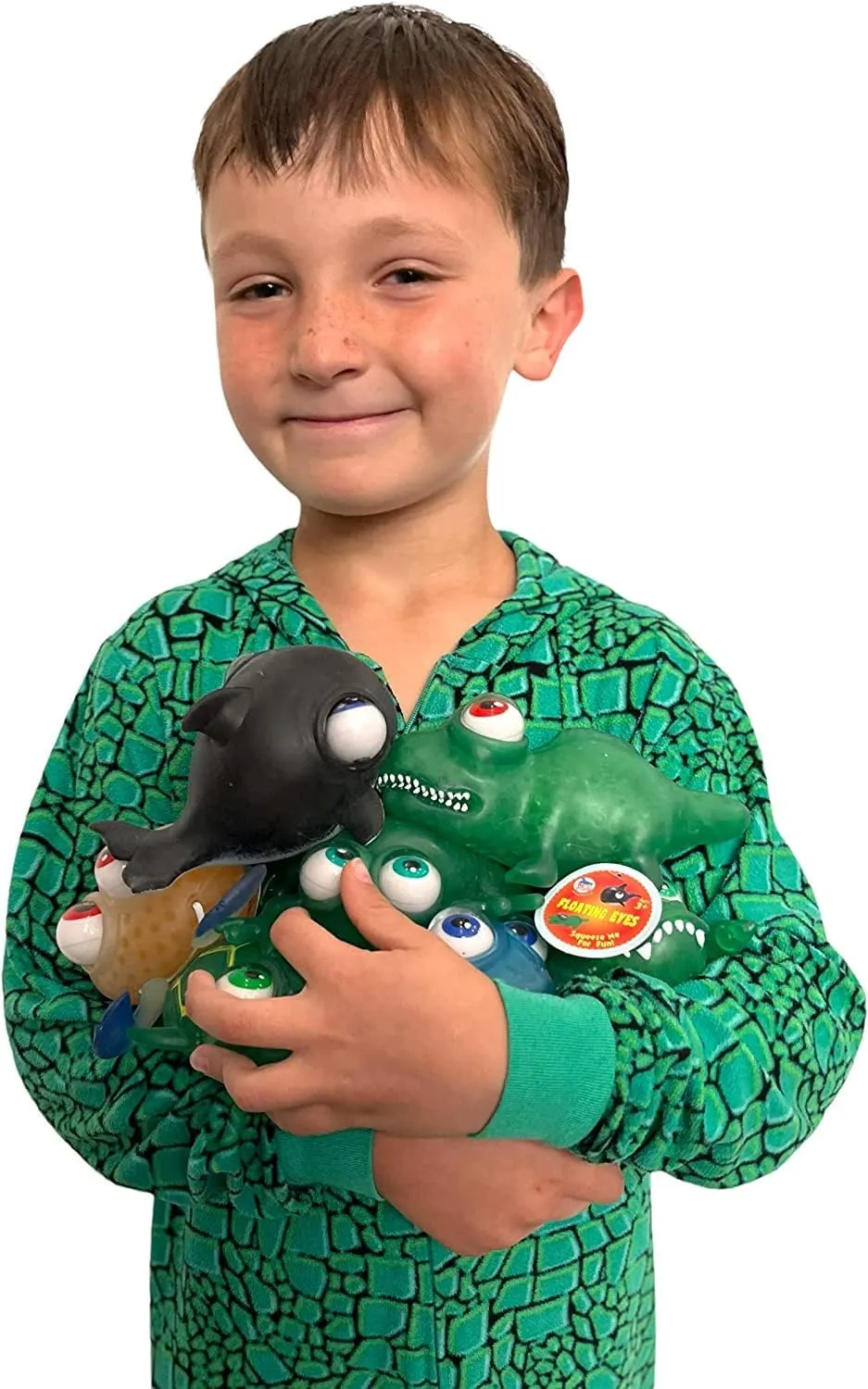 Great for Party Favor$ Prize Box$ PTA Carnival or School Fundraisers WARM FUZZY Toys Full Case (12) Floating portrait worry qualitative Eye Animal Squishy Shark | Funny Sensory Fidget 